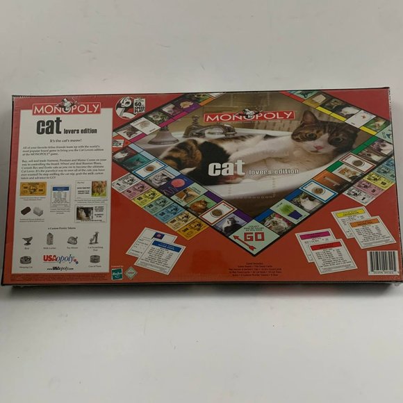 Vintage Monopoly Cat‎ Lovers Edition Board Game Rare 2007 Hasbro Sealed - Picture 2 of 7